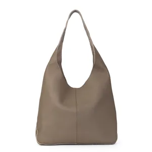 Women Genuine Leather Hobo Tote Bag Large Capacity Casual Shoulder Underarm Bag.