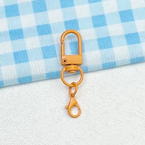 Orange metal lobster clasp swivel trigger snap hook for DIY bag keychain doll craft accessories