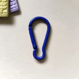 Blue gourd shaped snap hook metal carabiner keyring DIY bag plush toy accessory hook