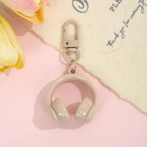 3D Headphone Keychain Cute Candy Color Bag Pendant Creative Accessory for Women and Girls