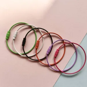 Bunte Metall-Drahtschluesselringe mit Schraubverschluss fuer DIY-Taschenzubehoer Schluessel