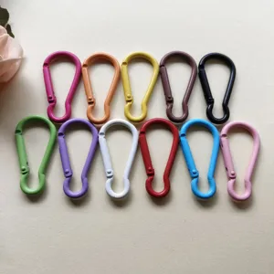 Colorful painted aluminum alloy gourd hooks, ideal for DIY bag accessories, keychains and crafts.
