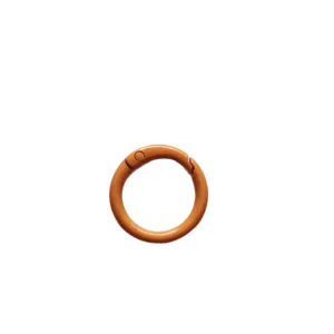 25mm Orange Metal Spring Ring Round Carabiner Clip Keyring Bag Toy Accessory Main