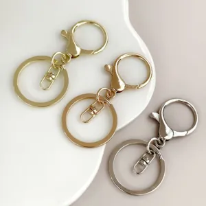 Zinc Alloy Lobster Clasp Keychain Assortment Metal Key Ring DIY Bag Toy Doll Pendant Accessories Hardware