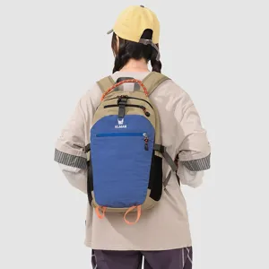 Outdoor hiking backpack large capacity sports travel bag, color-block design for daily use.