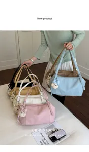 Bolso de hombro de gran capacidad elegante bolso de almohada para mujeres trabajo diario