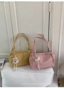 Bolso de hombro de cuero elegante para mujer, gran capacidad bolso retro minimalista diario.