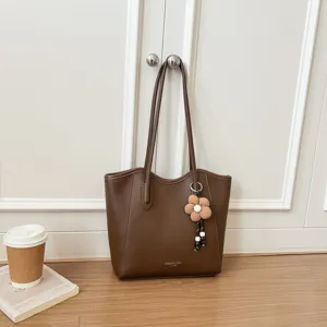 Lässige große Handtasche für Damen, stilvolle PU-Leder Umhängetasche für den Alltag.