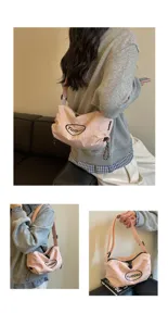 Freizeittasche aus Nylon-Canvas für Damen, große Pendler-Schultertasche für Reisen.