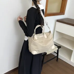 Bolso de viaje grande para mujer, bolso de hombro informal portátil, elegante bolsa de fin de semana.