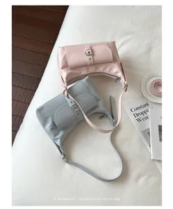 Stijlvolle dames schoudertas retro PU leer crossbody handtas casual dagelijkse tas