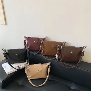 Stylish women shoulder dumpling bag PU leather casual large capacity crossbody bag summer new