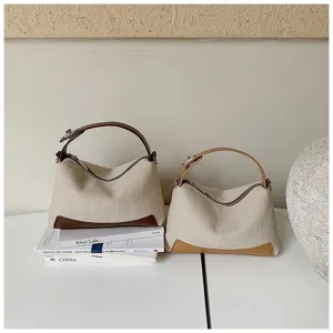 Τσάντα χειρός από καμβά casual τσάντα μαξιλάρι κομψή τσάντα με χερούλι μόδα καθημερινή