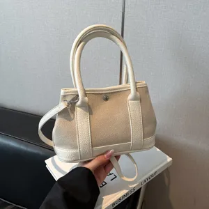Mujer casual lona bolso tote moda versatil hombro bolso cruzado elegante bolso de mano