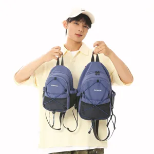 Japanischer Stil Kontrast Rucksack Outdoor leichter Freizeit Daypack fuer die Schule.