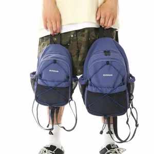 Japanischer Farbblock Rucksack Outdoor leichter Freizeitrucksack für den täglichen Gebrauch