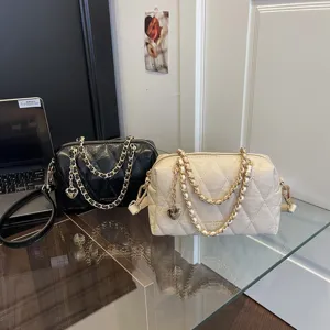 Koreaanse mode gewatteerde ketting schouder crossbody kussen handtas voor dames.