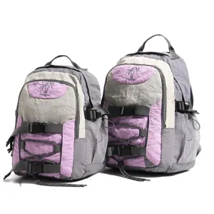 Mochila casual retro de estilo coreano gran capacidad viaje al aire libre escuela