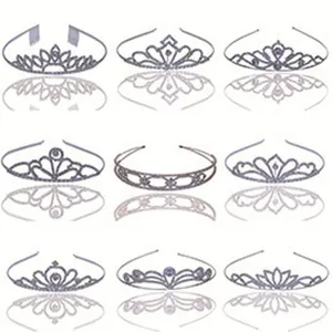 Conjunto Diadema Corona Princesa Estrás Accesorios Pelo Niña Vista Detallada