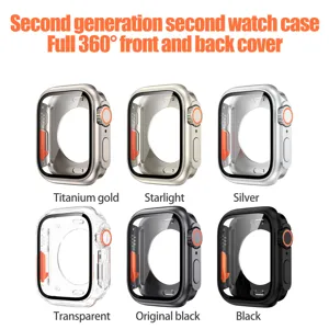 Σκληρή θήκη προστασίας PC για Apple Watch, πλήρης κάλυψη 360 μοιρών εμπρός και πίσω.