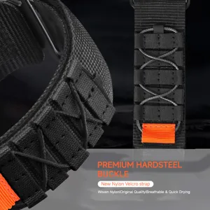 Outdoor Sport Nylon Schlaufe Uhrenarmband für Smartwatches, atmungsaktives und langlebiges Design.