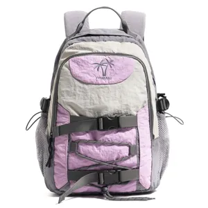 Mochila casual vintage estilo coreano colorida de gran capacidad para viajes al aire libre