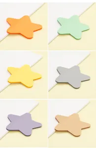 Translucent star sticky notes memo pad cute colorful aesthetic stationery student office supplies