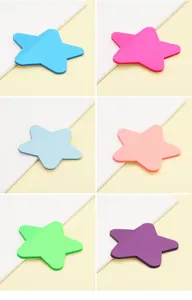 Translucent star sticky notes cute memo pads waterproof PET sticky tabs colorful notepad