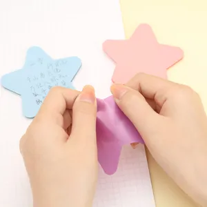 Translucent PET star sticky notes cute memo pad colorful index page marker school stationery