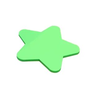 Translucent PET star sticky notes cute memo pad index notes waterproof student stationery