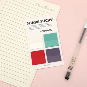Transparent PET sticky notes aesthetic translucent memo notes office index page markers