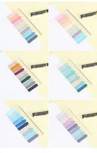 Note adesive di indice in PET Morandi colorate impermeabili scrivibili set utile