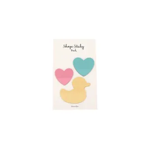Transparent PET sticky notes cute shaped memo pads for office school planner stationery item