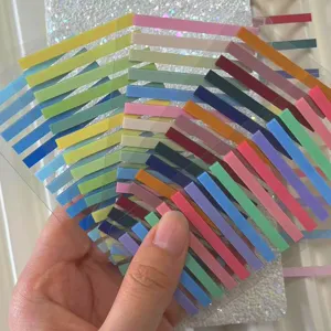 Farbverlauf dünne Index-Tabs bunte Haftnotizen ästhetische Lesezeichen für Schüler 300Stk