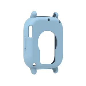 Silikon Uhrengehäuse Detailansicht, weiche Schutzhülle Nahaufnahme für Smartwatch Zubehör.