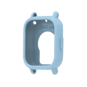 Hellblaue Silikon Schutzhülle für Smartwatch, weiche Halbgehäuse Abdeckung, langlebiges Zubehör