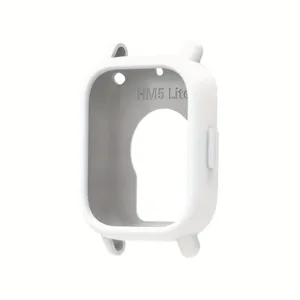 Custodia protettiva morbida in silicone bianco compatibile per smartwatch Redmi Watch 5 Active