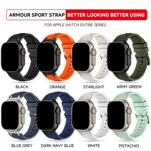 Cinturino di Ricambio in Silicone per Smartwatch Con Connettore Metallico e Custodia Protettiva
