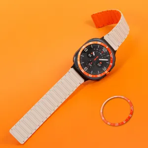 Bague de lunette en métal de rechange et bracelet pour Samsung Galaxy Watch Ultra 47mm
