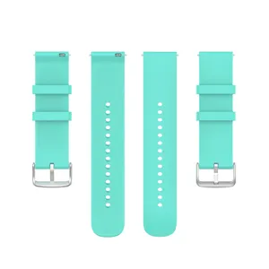 Replacement silicone watch strap compatible with universal 20mm 22mm smartwatches.