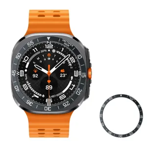 Anneau de lunette de montre en métal en acier inoxydable 47mm couvercle protection