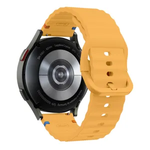 Silicone watch strap replacement band 20mm width compatible with smartwatches colorful design