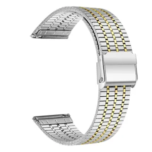 Stainless steel watch band two tone replacement strap for smart watch metal bracelet 20 22mm