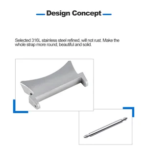 Roestvrijstalen horlogeband connector en veerstang set voor Samsung horloge, duurzaam.