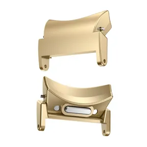 Roestvrijstalen smartwatch horlogeband connector gouden metalen adapter bevestiging