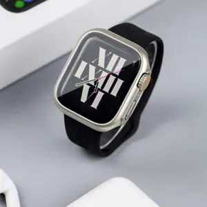Προστατευτική θήκη και λουράκι για Apple Watch, κομψός σχεδιασμός μεταλλικού φινιρίσματος.