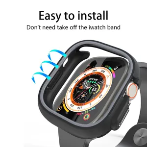 Προστατευτική θήκη συμβατή με Apple Watch Ultra, σχεδιασμός TPU και PC.