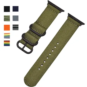 Cinturino per Orologio in Tessuto di Nylon Cinturino di Ricambio Compatibile Con Smartwatch Bracciale in Tessuto Morbido Traspirante Per Uomo e Donna