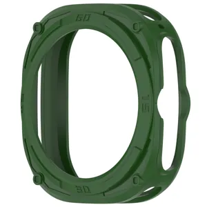 Green TPU protective case for Samsung Galaxy Watch Ultra 47mm, rugged armor bumper design.