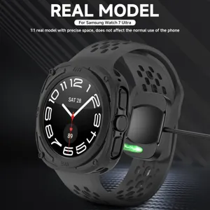 Rugged protective case for Samsung Watch 7 Ultra, durable TPU armor design with strap.